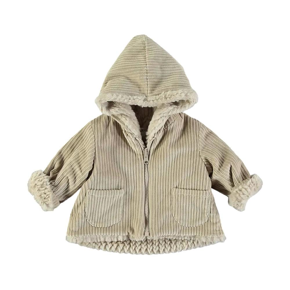 NEW PETIT INDI girls reversible coat in beige